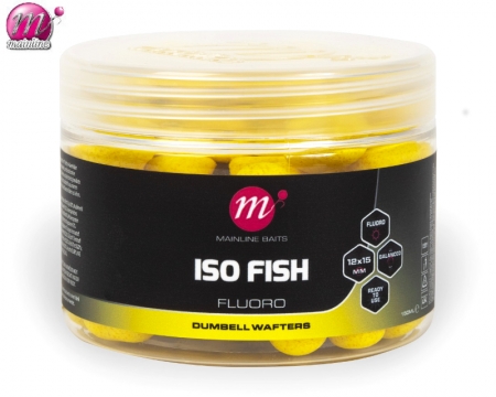 Mainline ISO Fish Flouro Dumbell Wafter 12x15 Yellow